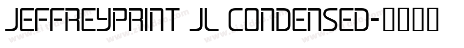 JeffreyPrint JL Condensed字体转换